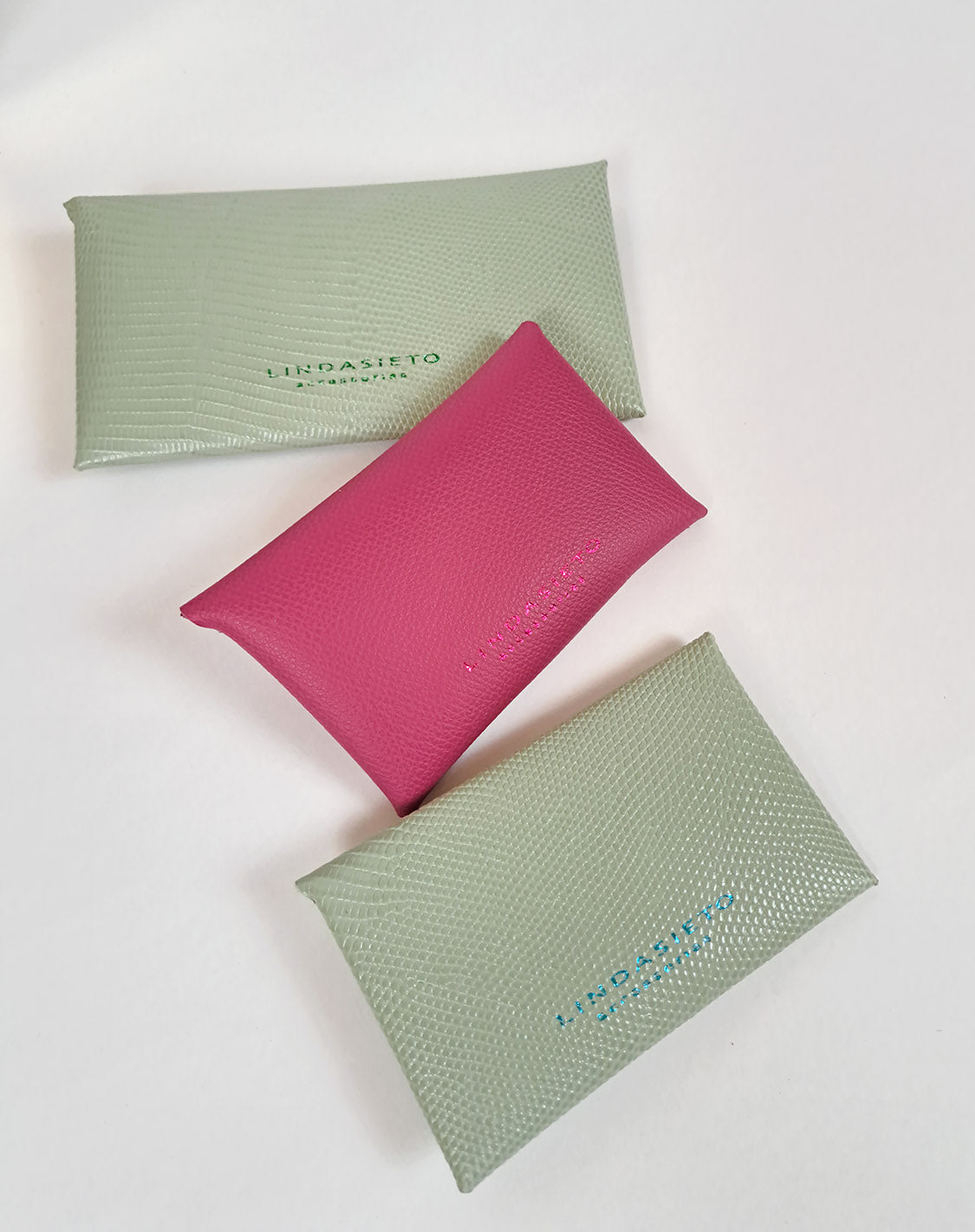 The Message Case Wallet Pénztárca - Blue Croc Embossed