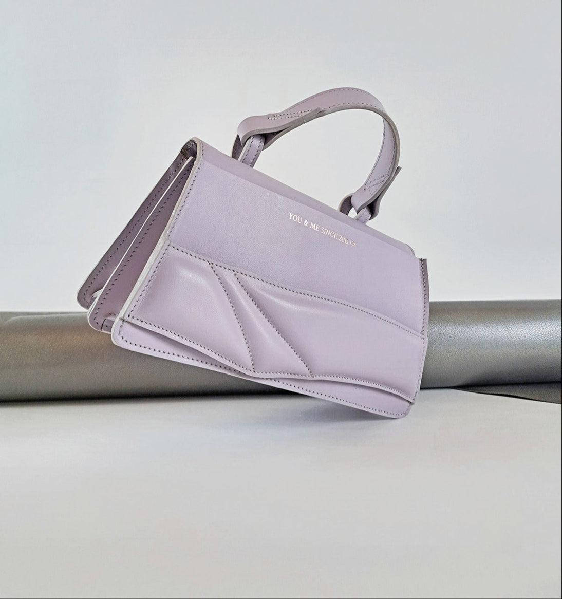 Handmade bridal,wedding clutch bag handcrafted from genuine Italian leather,or vegan custom colors, elegant, white, blue, lilac handbag, crossbody purse with unique wrist strap,anniversary gift by Budapest,EU based designer. Elegáns, egyedi, kék, lila designer borítéktáska, menyasszonyi táska, válltáska magyar táskatervező márka.
