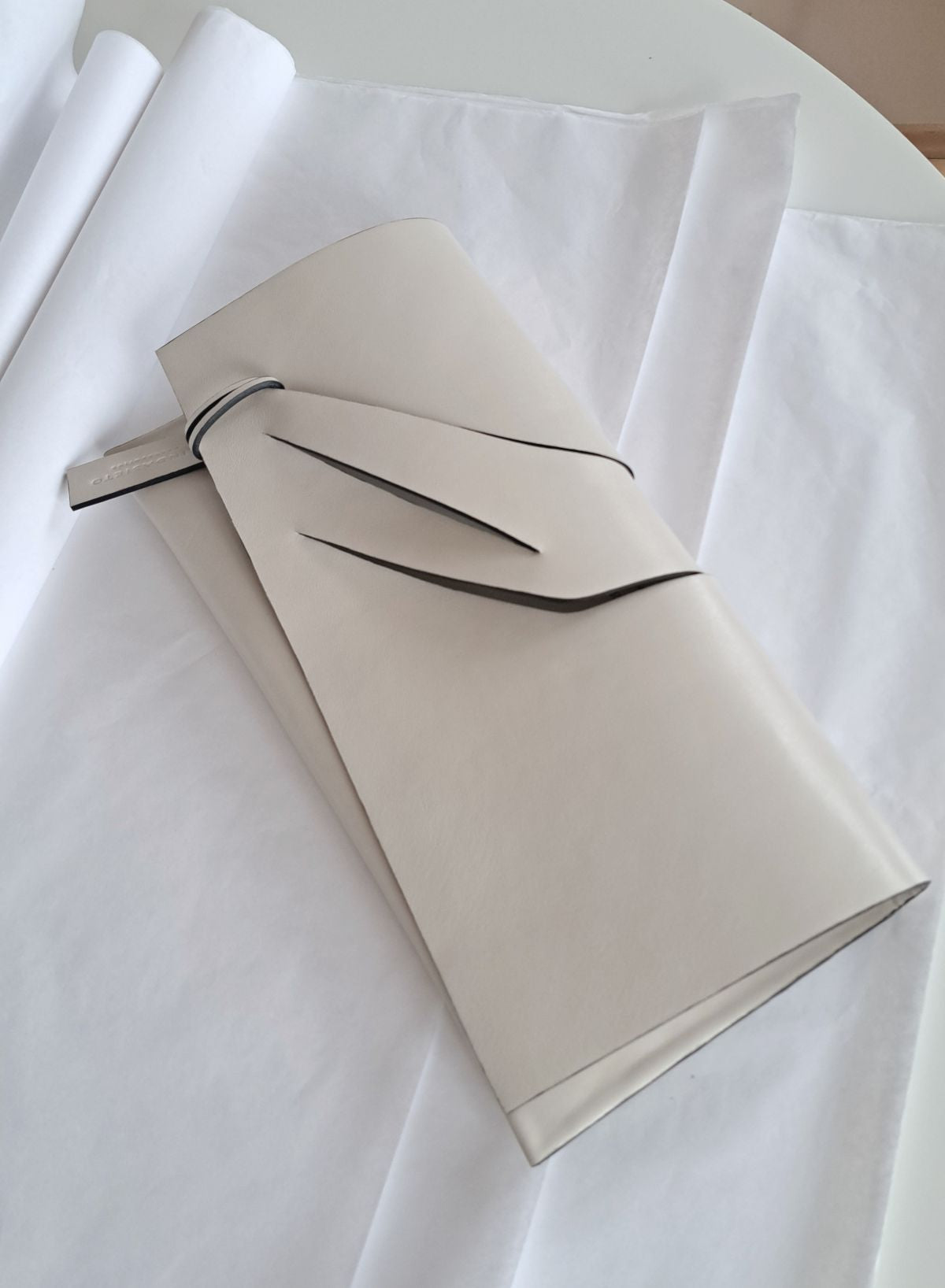 Diagonal Extra Slashed Clutch - Size + Colour Options