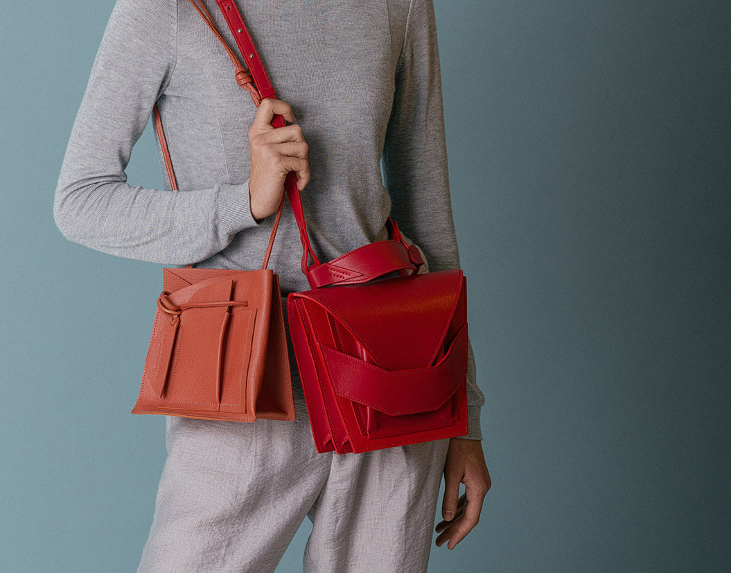 lindasieto_sculptural_signature_layered_red_bag_designer_leather_crossbody