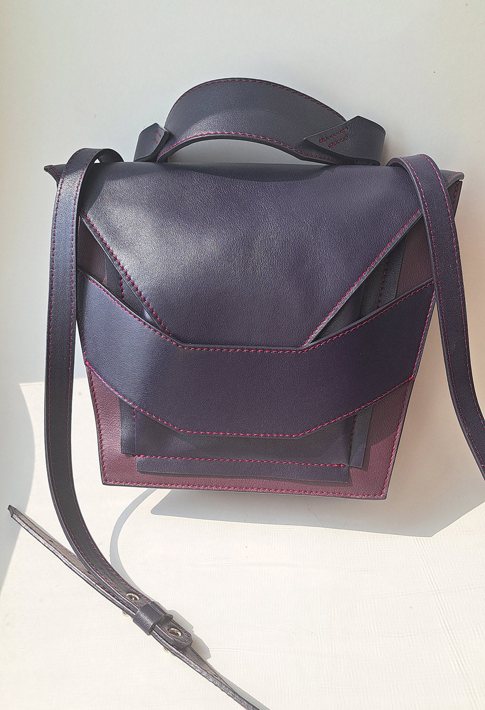 Layered Bag - Dark Violet - Sample