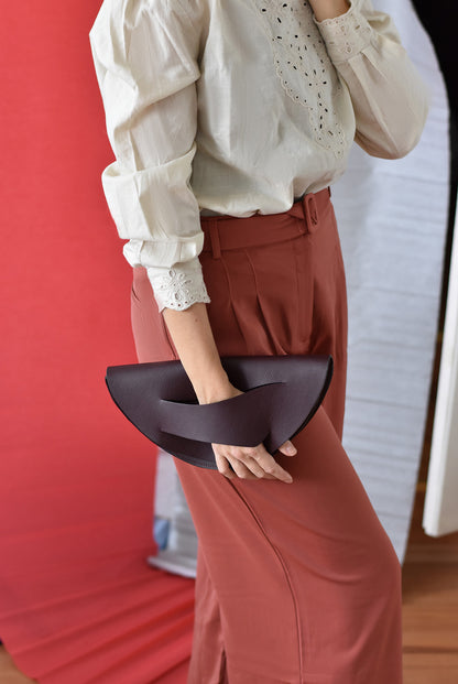 Curved Slashed Clutch + Colour Options