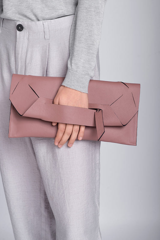 Fragmented Envelope Clutch - Vintage Mauve